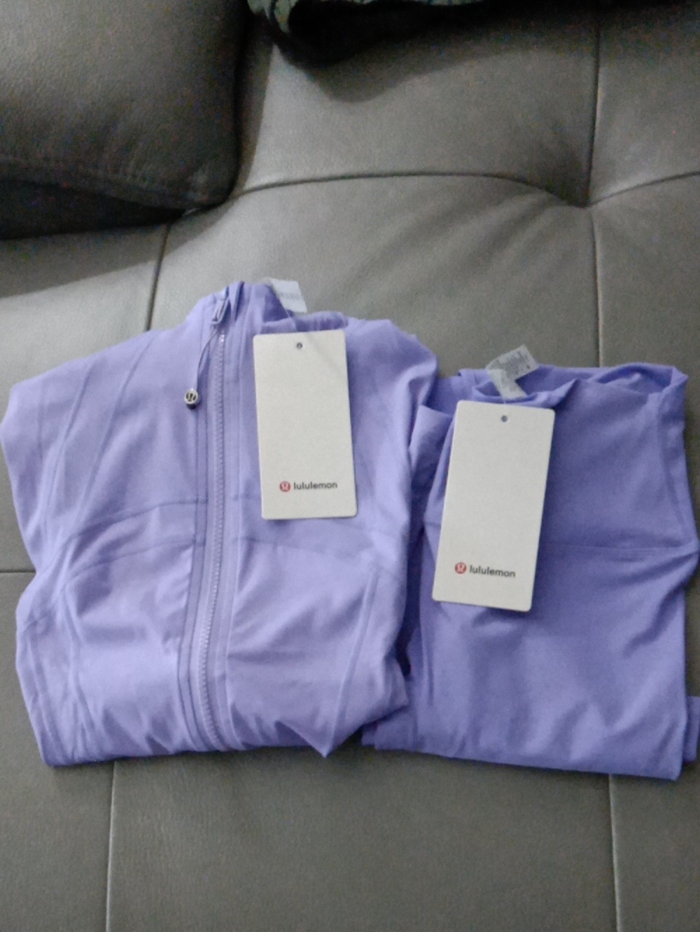 lululemon athletica Lavender Zip Jacket & Leggings Set